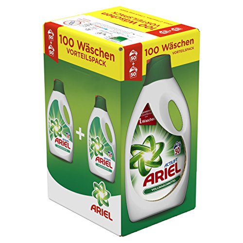 Ariel Vollwaschmittel Flüssig, 6,5 L, 1er Pack (1 x 100 Waschladungen)
