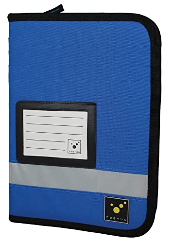 tee-uu TRIP Organizer Fahrtenbuchmappe mit Ringbuchmechanik DIN A5 Hochformat (blau)