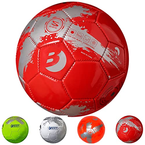 Best Sporting Fußball Speed 2.0,gelb, grün, rot oder weiß (#3 Rot, 4 Stück)
