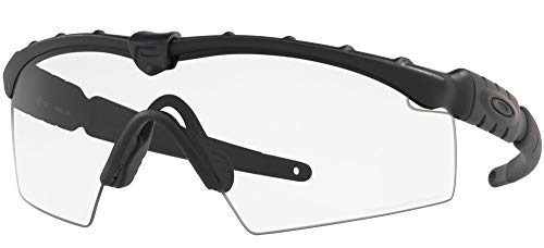 Oakley Men's Ballistic M Frame 2.0 Rectangular Sunglasses, Matte Black, 0 mm
