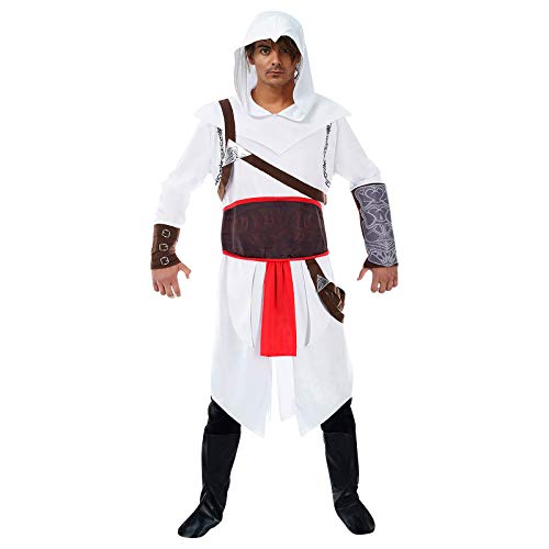 Herren Kostüm Assassins Creed Altair Deluxe Gr. M-XL weiß Fasching Karneval (XL)