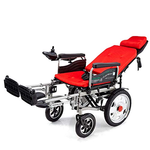 Intelligent Electric Wheelchair Folding Belt with Seat Belt Can Fully Lie Multifunction Elderly Scooter