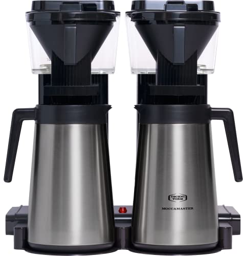 Moccamaster Filter Kaffeemaschine KBGT20, 2x 1.25 Liter, 2900 W, Black