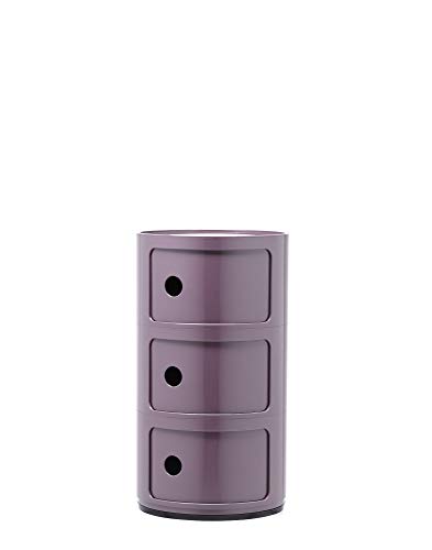 Kartell Componibili Container, Plastik, Violett, 32 x 32 x 58.5 cm