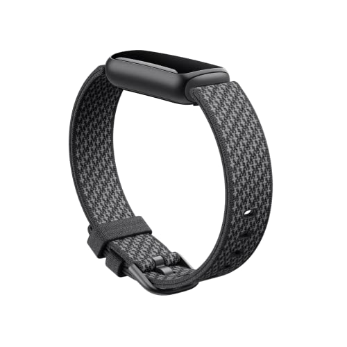 Fitbit Unisex-Adult Luxe,Woven Band,Slate,Small Activity Tracker Accessory