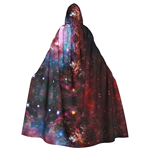 Sylale Night Sky Unisex Kapuzenumhang Weihnachten Verkleidung Halloween Cosplay Kostüm für Erwachsene