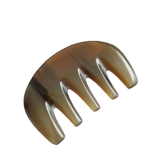 Haarkamm, breite Zahnbürste, Büffelhorn, traditionelle chinesische Triggerpunkttherapie, Guasha-Kratzmassagekamm (Color : Thick 0.8CM)
