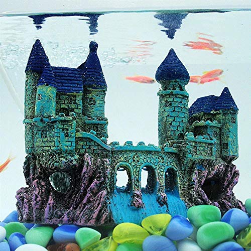 Liqusperhigt Ornamente Für Aquarien Aquariensteine Aquarien/Aquarium Dekorationen Harz Cartoon Burg Burg Turm Ornamente Aquarium Aquarium Zubehör Dekoration
