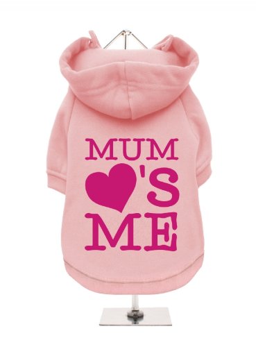 "Mütter Tag: Mum Loves Me" UrbanPup Hunde Sweatshirt (Pink/Fuchsia)