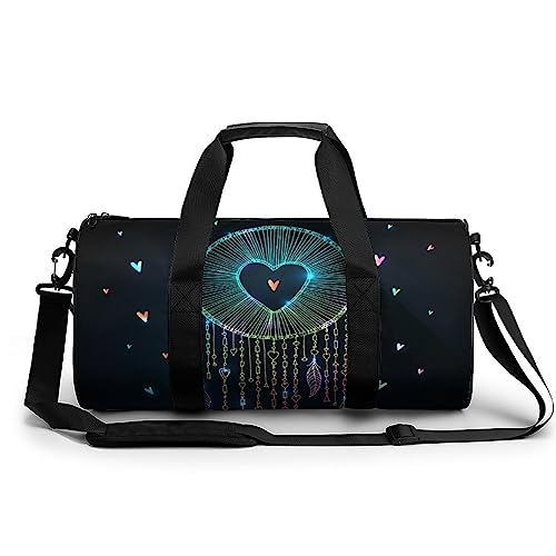 Sporttasche Traumfänger Feder Reisetasche Weekender Schwimmtasche Gym Bag Trainingstasche Für Herren Damen 45x23x23cm