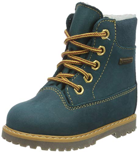 Däumling Unisex-Kinder Andy Kurzschaft Stiefel, Blau (Denver petrol 50), 35 EU