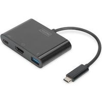 DIGITUS MultiPort - Externer Videoadapter - USB-C 3,1 - HDMI - Schwarz (DA-70855)