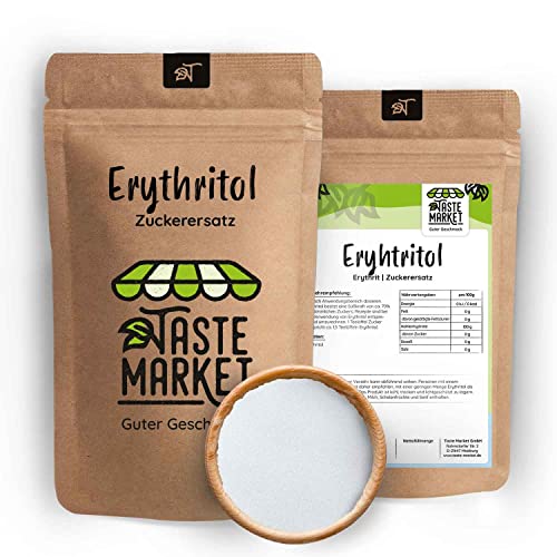 TASTE MARKET Guter Geschmack 5 kg Erythritol | Zuckerersatz | Erythrit | Low Carb | Kalorienfrei
