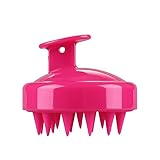 Shampoonierbürste,Massagebürste, Körper-Kopfhaut-Massagebürste, Shampoo, Haarwaschkamm, Duschbürste, Bad, Spa, Abnehmen, Massagebürste, Shampoo-Bürste (Color : Red) (Color : Rood)