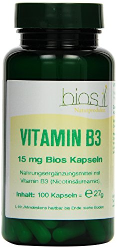 Bios Vitamin B3 15 mg, 100 Kapseln, 1er Pack (1 x 27 g)