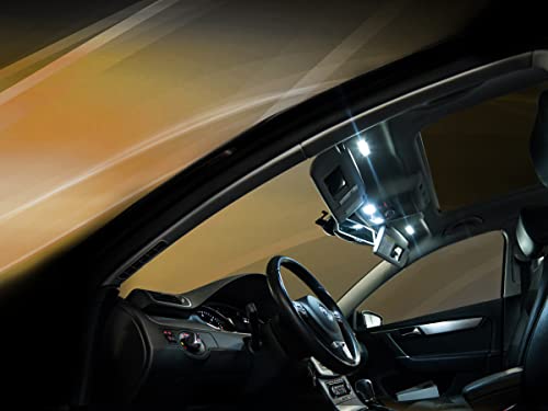 MaXtron Licht Innenraumbeleuchtung 6000K Kalt Weiß Beleuchtung Innenlicht SET für Auto Golf 6 Innenraumset