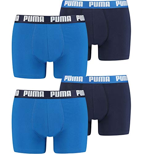 PUMA 10 er Pack Boxer Shorts Herren Unterhose (New Trueblue/Trueblue, L)