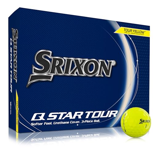 Srixon, New Q-Star Tour 5 2024 - Dutzend Golfbälle - weiches Gefühl, Spin, Leistung und Kraft - 3 Stück - Urethan - Premium-Golfzubehör und Golfgeschenke