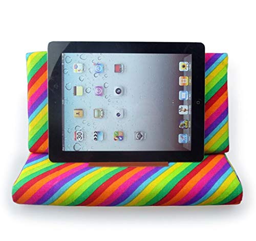 Tablet-Kissen für Galaxy und iPad, zusammenklappbar, dreieckig, Mini-Tablet-Computerhalter, Sofa, Leseständer, Druck