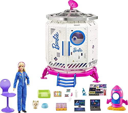Barbie GXF27 - Space Discovery Puppe und Spielset, ab 3 Jahren