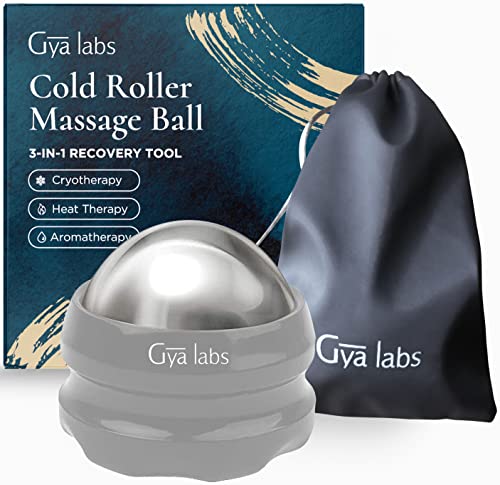 Gya Labs Kaltroller-Massageball – 3-in-1-Regenerationsgerät für Kryotherapie, Wärmetherapie und Aromatherapie