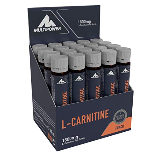 Multipower L-Carnitine Liquid, Pfirsich, 20 Ampullen (1 x 500 ml)