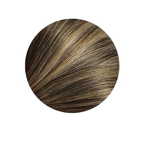 Gerade Clip-in-Echthaarverlängerungen, Haarverlängerung, Ganzkopf-Clip-on-Haarverlängerung for Frauen (Color : Color P4-27, Size : 6 MONTHS WITH PROPER CARE_)=40%_20INCHES_120G)