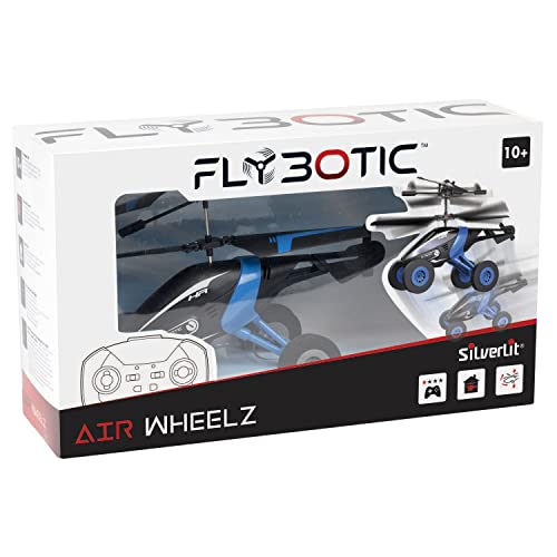 Bizak Sky Wheels Fantastischer Hubschrauber Radio Control Infrarot 2 Kanäle mit Rädern, Kontaktieren Sie es über den Boden oder um die Luft, 8 Jahre alt (62004777)