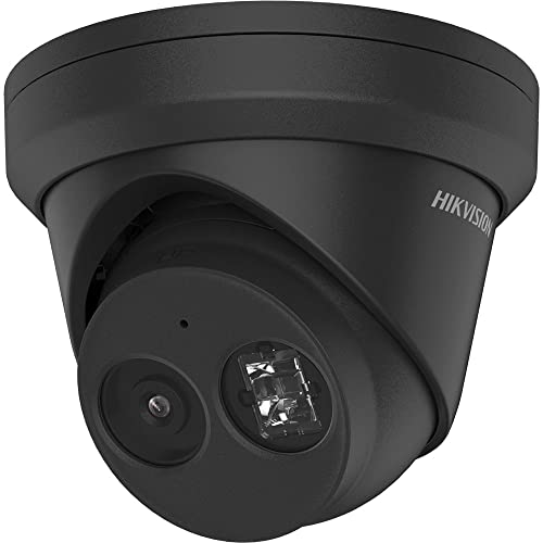 Hikvision DS-2CD2343G2-IU(2.8mm)(BLACK) 4MP AcuSense Turret Überwachungskamera mit Mikrofon