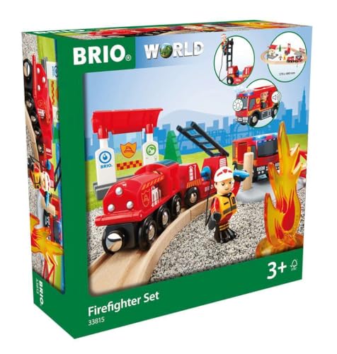 BRIO Spielzeug-Eisenbahn "Brio WORLD Feuerwehr Set" (Set)