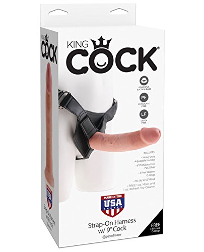 King Cock Harness mit 9 Zoll Schwanz