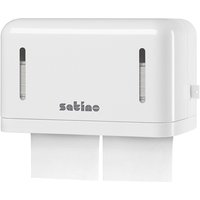 satino by wepa Einzelblatt-Toilettenpapier-Spender, weiß