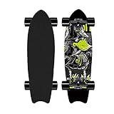 28-Zoll-Profi-Carving-Skateboard, Street-Surf-Pump-Skateboard, konkaves Cruiser-Komplettboard für Anfänger, 8-lagiges Ahornholz, ABEC-11-Lager