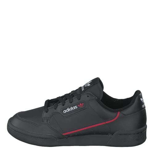 adidas Unisex-Kinder Continental 80 J Sneaker, Schwarz (Core Black/Scarlet/Collegiate Navy 0), 37 1/3 EU