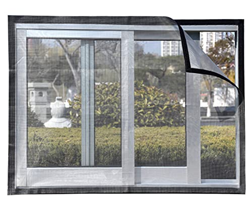 Katzennetz Sicherheitsnetz Anti Mückengitter Fenster Selbstklebend Fenster Fliegengitter Netz für Insekten Zuschneidbar Waschbar Atmungsaktiv