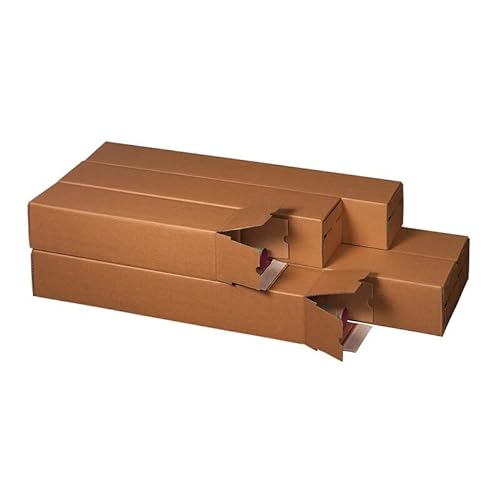 karton-billiger | Planbox Versandhülse Versandrohr Posterverpackung Wellpappe | Verlängerbar | 5 verschiedene Längen | 435mm-1005mm (435 x 105 x 105mm, 100)
