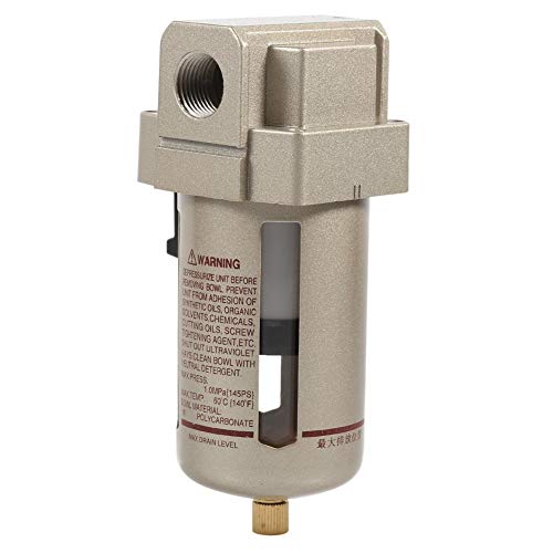 Fictory Luftfilter Kompressor, Wasserabscheider Druckluft, 1Pc Durable 1/2 '' Luftfilter Kompressor Wasser Feuchtigkeitsfalle Separator Regler Zubehör