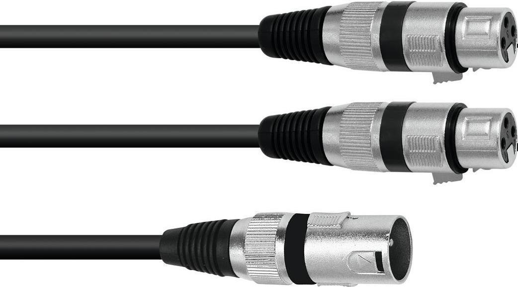 Omnitronic 30225210 Audio-Kabel 1,5 m XLR (3-pin) 2 x XLR (3-pin) Schwarz (30225210)