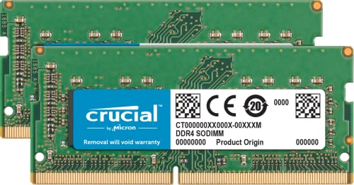 Crucial CT2K8G4S266M 16GB Speicher Kit (8GB x2) (DDR4, 2666 MT/s, PC4-21300, CL19, Single Rank x8, SODIMM, 260-Polig für Mac)