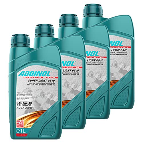 Addinol 4X Motoröl Motorenöl Motor Motoren Motor Oil Engine Oil Benzin Diesel 5W-40 Super Light 0540 1L 72097707