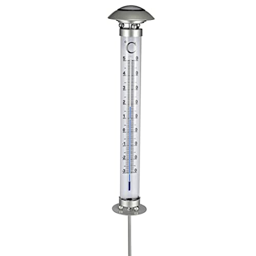 Solar Thermometer Solarthermometer mit LED Beleuchtung Höhe 112cm 70176