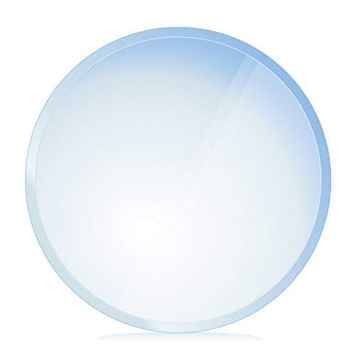 bijon® Funkenschutz-Platte mit Facettenschliff | Glasplatte Kaminofen | Kaminschutz mit ESG Sicherheitsglas | Kamin Glasplatte | Kreis 115 x 115 cm | 8mm