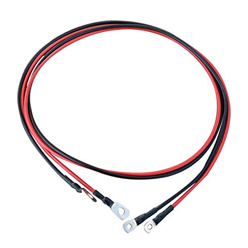 ECTIVE Kabel-Satz 1,5m für Wechselrichter bis 300W 12V Wechselrichter-Kabel rot/schwarz 6 mm² M6/M8 in 4 Varianten 1-3 Meter
