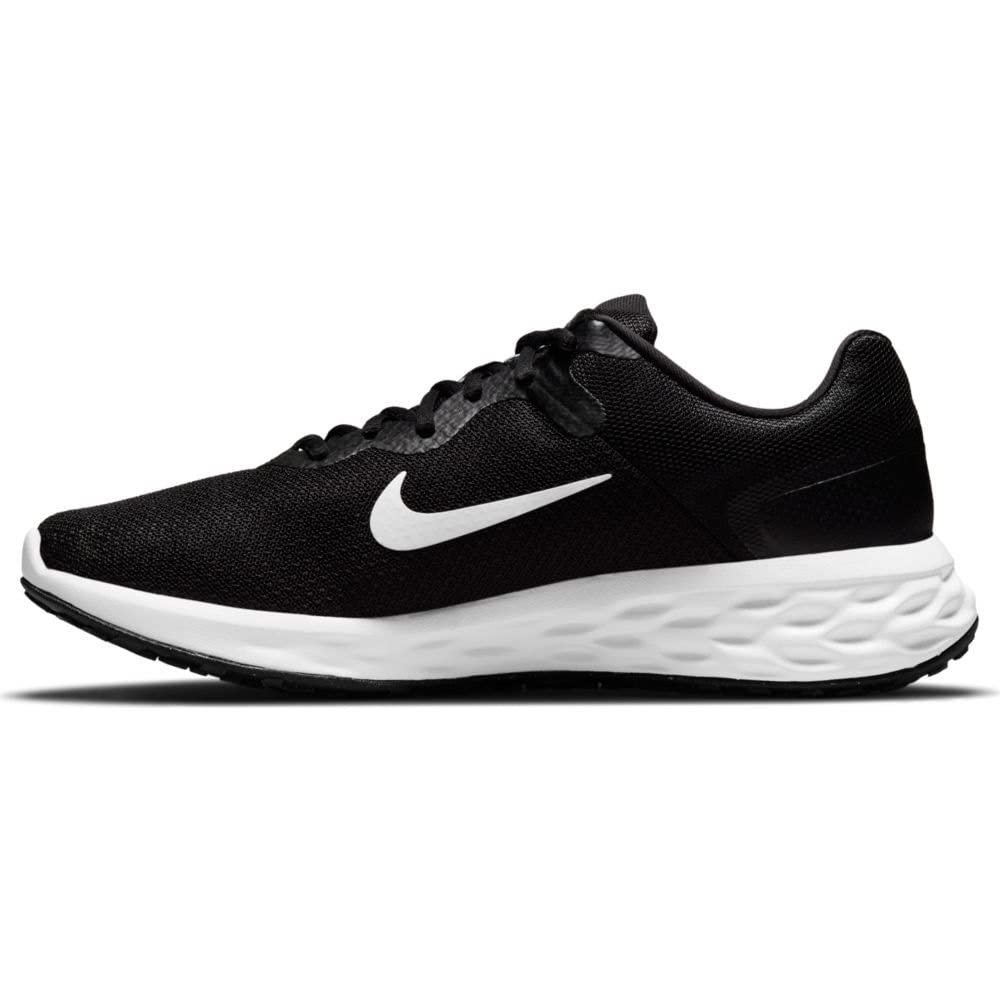 Nike Herren Nike Revolution 6 running shoes, Black White Iron Grey, 49.5 EU