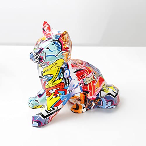 TARLEE Kreatives Abstraktes Tier Shiba Inu Home Study TV-Schrank Dekorationen Ornamente Hausdekoration Hund Statue,RA