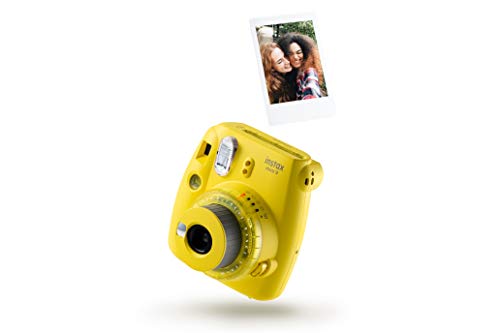 Instax Mini 9 Clear Kamera mit 10 Aufnahmen, Gelb