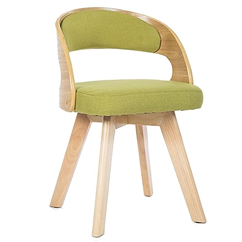 Gepolsterter Esszimmerstühle mit Rückenlehne - Eleganter Drehstuhl Moderner Stuhl Holzbeine für stilvolle Küche und Esszimmer Dekor