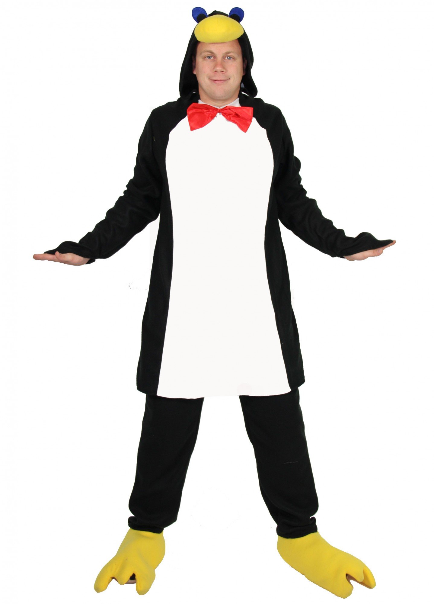 Foxxeo Pinguin Kostüm für Erwachsene - Tierkostüm Pinguinkostüm Tier schwarz weiß Fasching Karneval Damen Herren Größe S