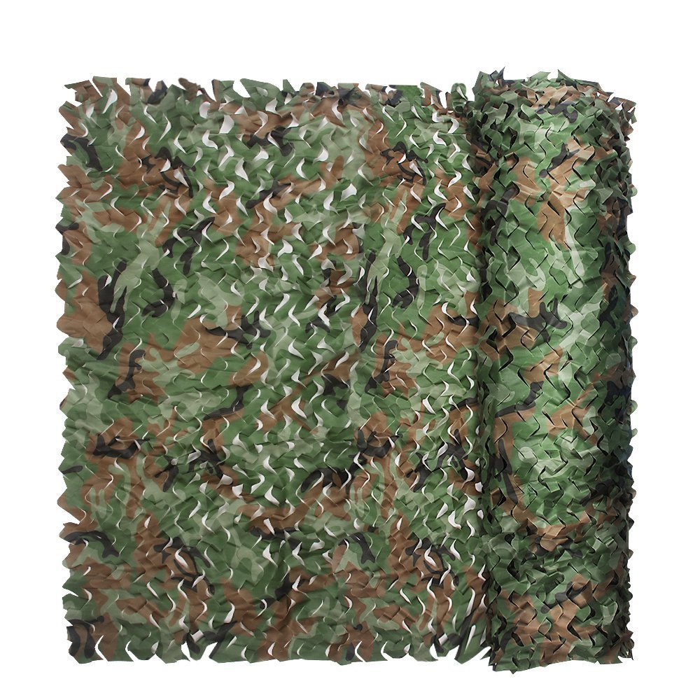 XUE Tarnnetz Woodland Grün für die Jagd Camouflage Netz für Sniper Armee Fotografie Sonnenschutz Deko 1,5x2M 1,5x3M 1,5x4M 1,5x5M 1,5x6M 1,5x7M 1,5x8M 1,5x9M 1,5x10M 1,5x15M 1,5x20M