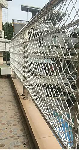 BASHI Langlebiges Katzenschutznetz für Balkon/Fenster/Treppe, einfache Installation, Katzenschutznetz, Anti-Fall Haustier Sicherheit Schutznetz Zaun